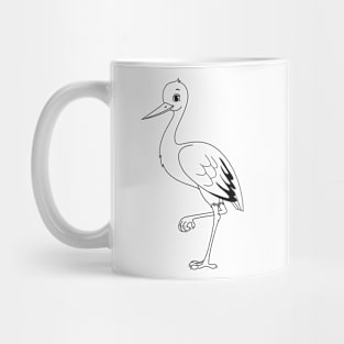stork on a leg Mug